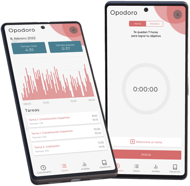 opodoro app mockup